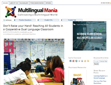 Tablet Screenshot of multilingualmania.com